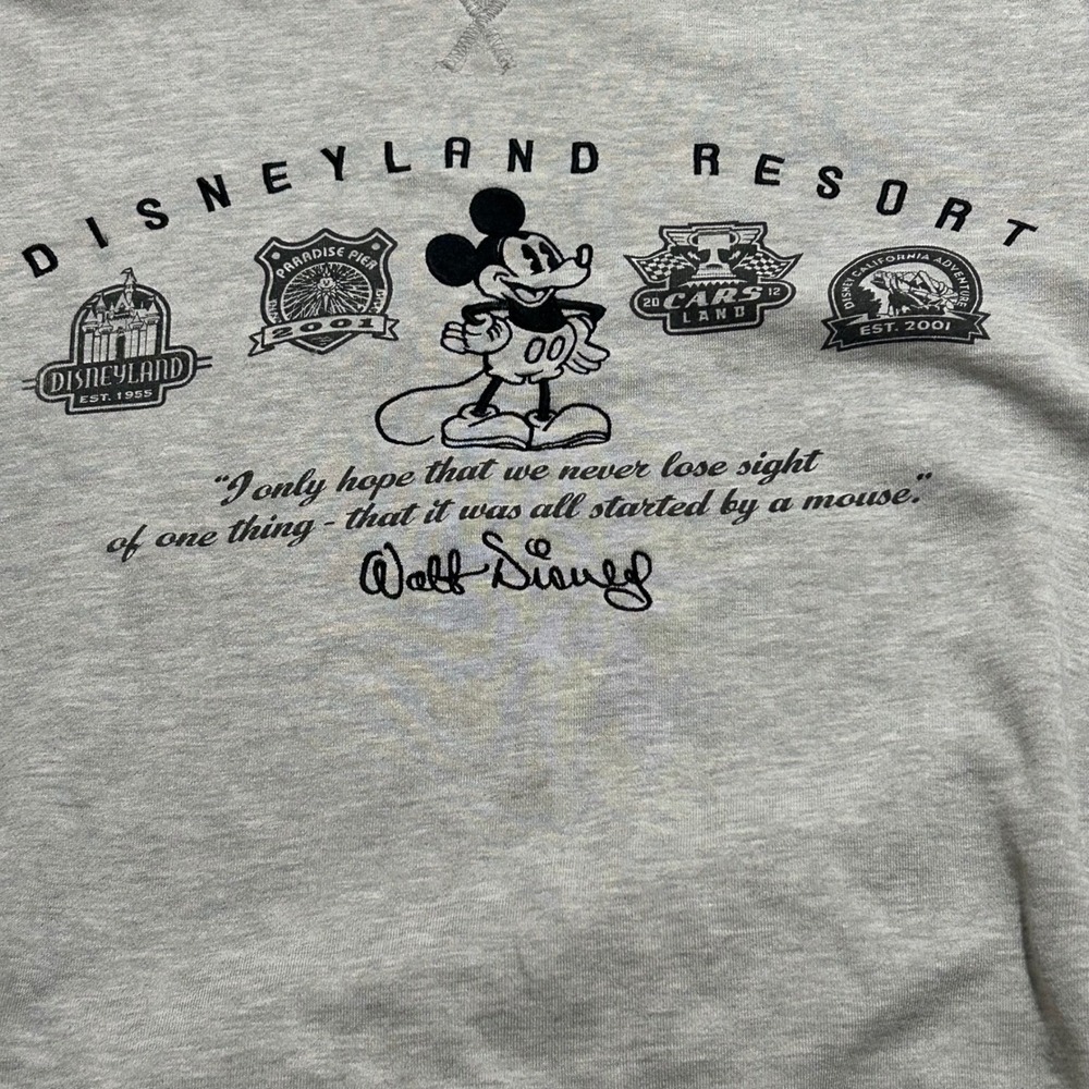 Disney Parks Mens Sweatshirt Bundle Disneyland Resort Mickey Mouse Hoodie Crew M - Picture 14 of 16